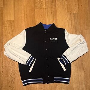 Marcelo Burlon County Navaho Terry Varsity Jacket